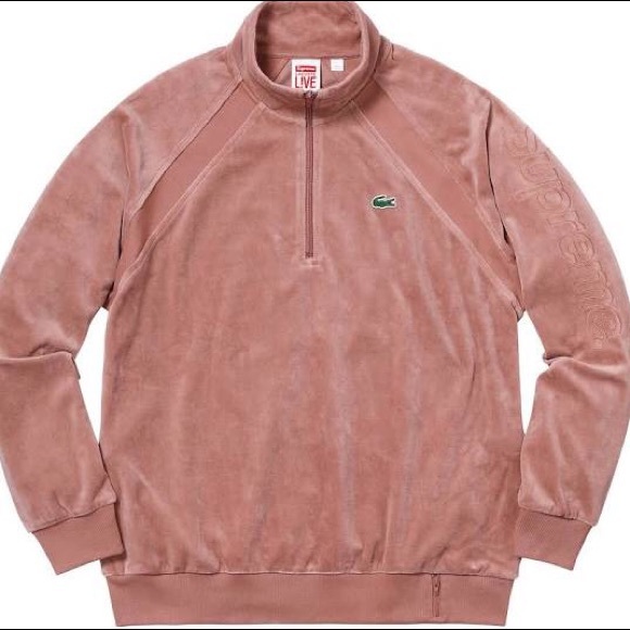 Supreme Other - Supreme Lacoste Velvet Track Top